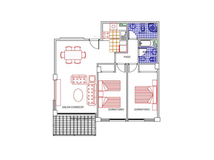 2 bedrooms apartment / lmb1628 in La Manga del Mar Menor