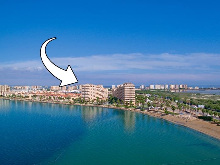 apartamento de un dorm con la vista al Mar/lmb1774 en La Manga del Mar Menor